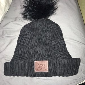 Love your melon Pom beanie